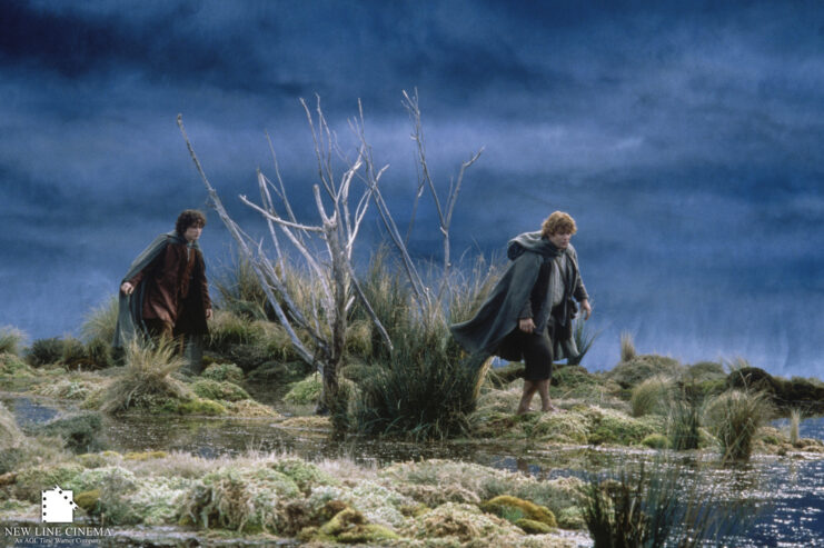 Elijah Wood and Sean Astin as Frodo Baggins and Sam Gamgee in 'The Lord of the Rings: The Two Towers'